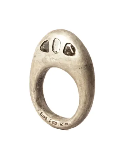 Parts of Four Tall Mountain diamond ring - Silver