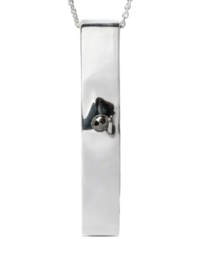 Parts of Four Wedge diamond necklace - Silver