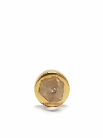 Parts of Four crystal stud earring - Gold