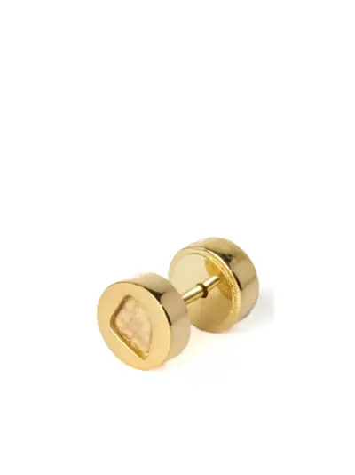 Parts of Four diamond tiny stud earring - Gold