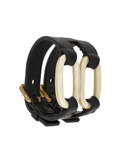 Parts of Four link gauntlet bracelet - Black