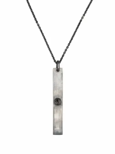 Parts of Four plate-charm necklace - Grey