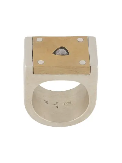 Parts of Four plate single ring - Silver