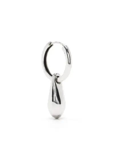 Parts of Four sterling silver drop single earring