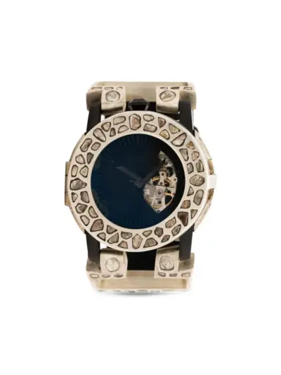 Parts of Four x Fob Paris R84 Mega-Pavé watch - Black