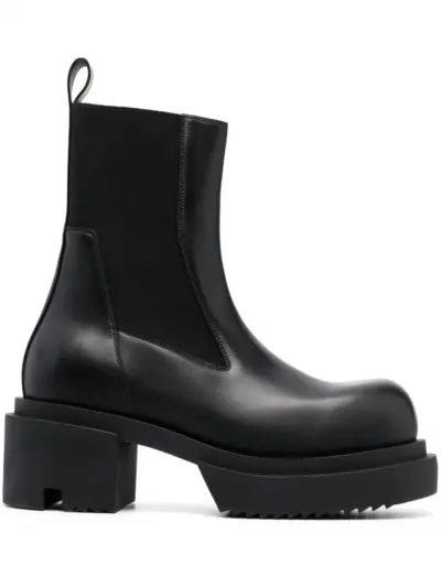 Rick Owens Beatle Bogun 75mm leather boots - Black