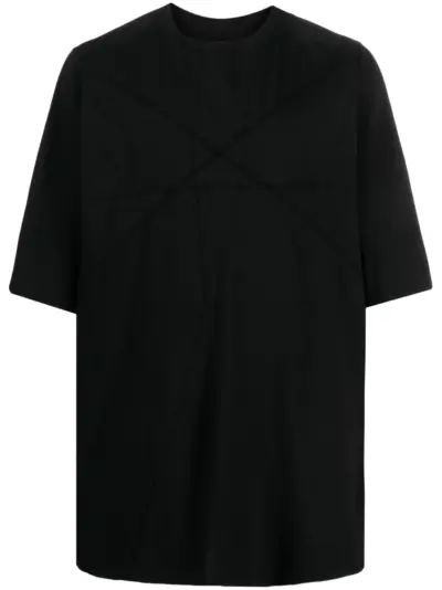 Rick Owens DRKSHDW Jumbo patchwork organic cotton T-shirt - Black