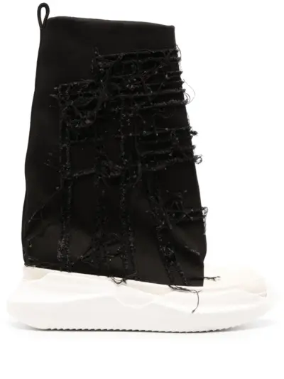 Rick Owens DRKSHDW Slashed Fogachine high-top sneakers - Black