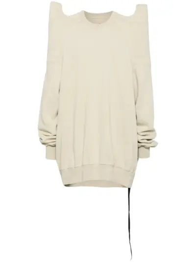 Rick Owens DRKSHDW Tecsweat cotton sweatshirt - White