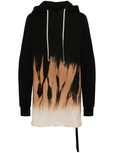 Rick Owens DRKSHDW abstract-print hoodie - Black