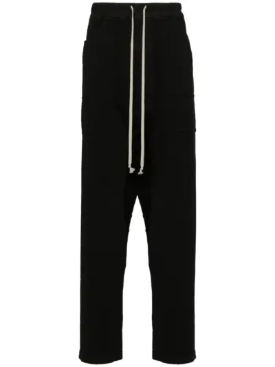Rick Owens DRKSHDW drawstring cargo track pants - Black