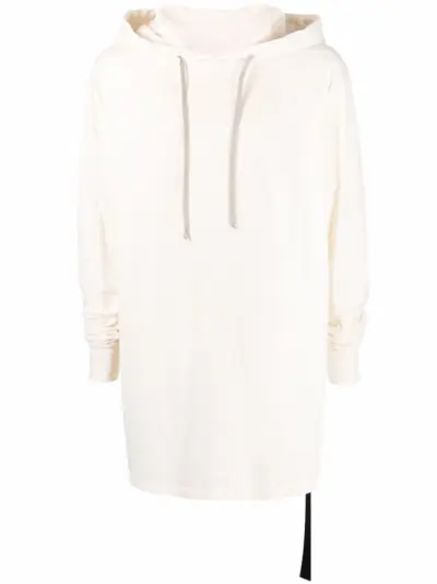Rick Owens DRKSHDW drawstring pullover hoodie - Neutrals
