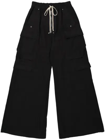 Rick Owens DRKSHDW drawstring wide-leg trousers - Black