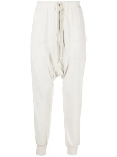 Rick Owens DRKSHDW drop-crotch drawstring track pants - Grey