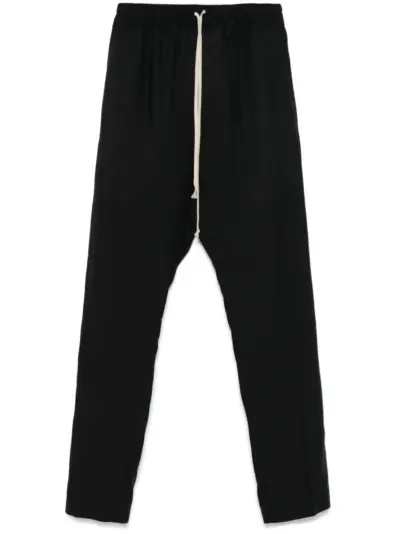 Rick Owens Drawstring Slim Long trousers - Black