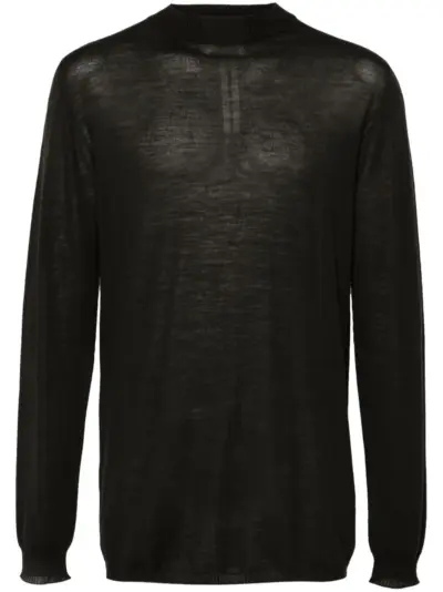 Rick Owens Level Lupetto fine-knit jumper - Green