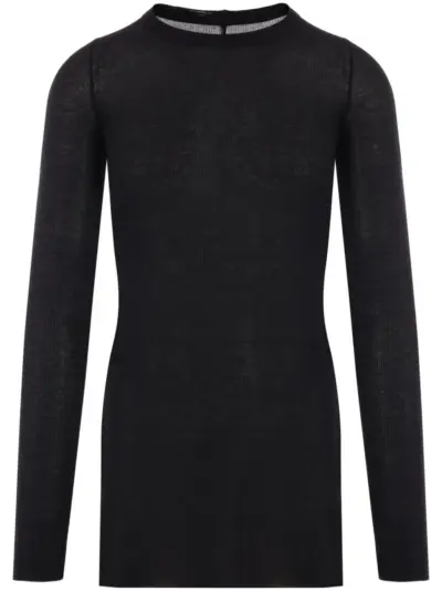 Rick Owens Rib fine-ribbed T-shirt - Black
