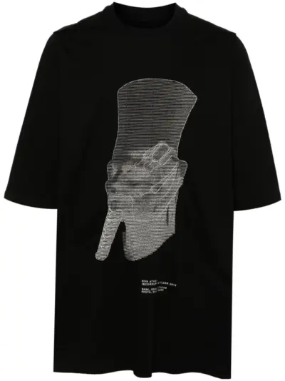 Rick Owens Ron Jumbo SS cotton T-shirt - Black