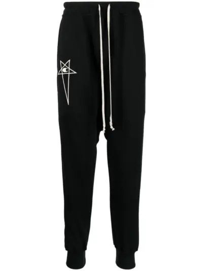 Rick Owens X Champion Prisoner drop-crotch track pants - Black
