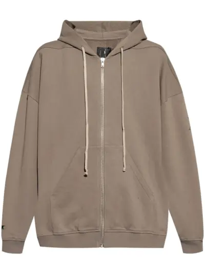 Rick Owens X Champion zip-up organic cotton hood - Grey