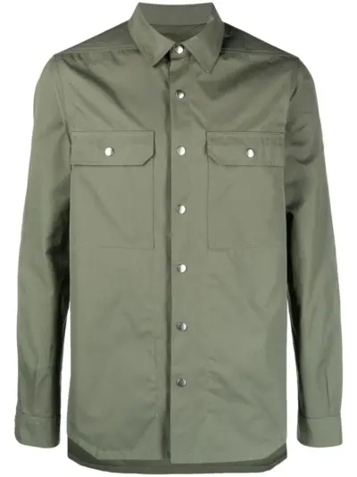 Rick Owens cotton shirt jacket - Green