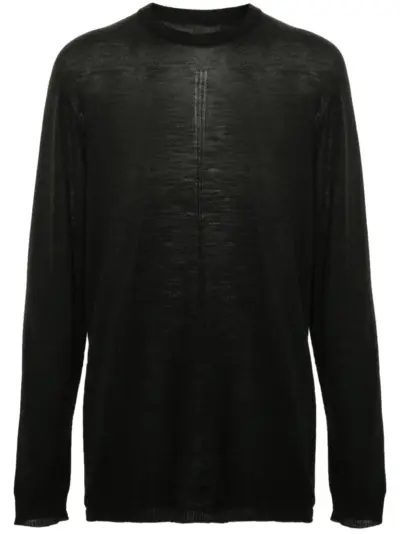 Rick Owens crew neck wool jumper - Green