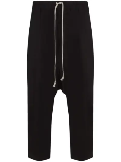 Rick Owens cropped sweatpants - Black