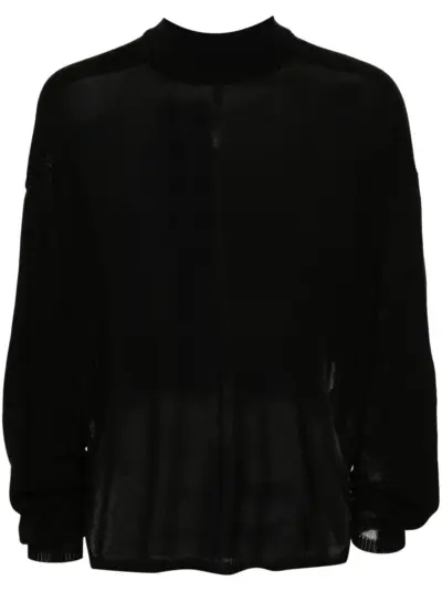 Rick Owens fine-knit cotton jumper - Black