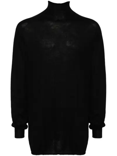 Rick Owens mock-neck jumper - Black