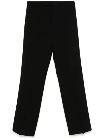 Rick Owens pressed-crease trousers - Black