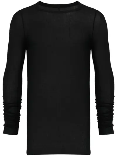 Rick Owens ribbed T-shirt - Black