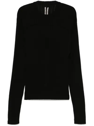 Rick Owens ribbed sweater - Black