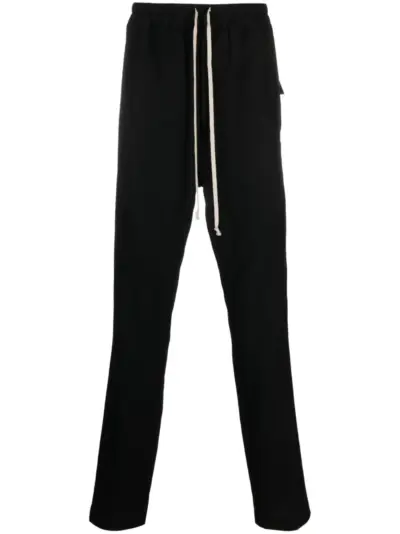Rick Owens straight-leg wool track pants - Black