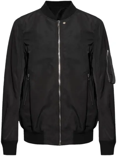 Rick Owens zip-up flight jacket - Black