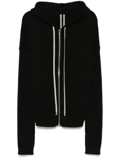 Rick Owens zip-up hoodie - Black