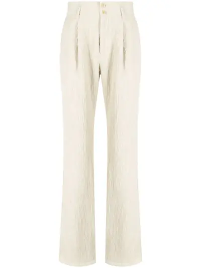 Taakk textured straight-leg trousers - Neutrals