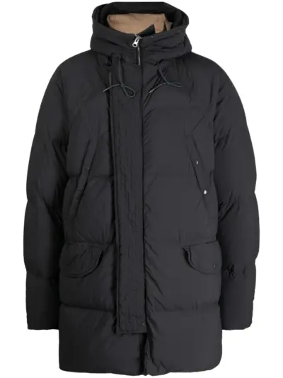 Ten C Deck down hooded parka - Black