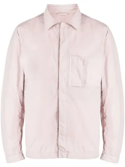 Ten C chest-pocket zip-up jacket - Pink