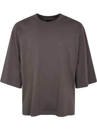 Thom Krom crew-neck cotton T-shirt - Brown