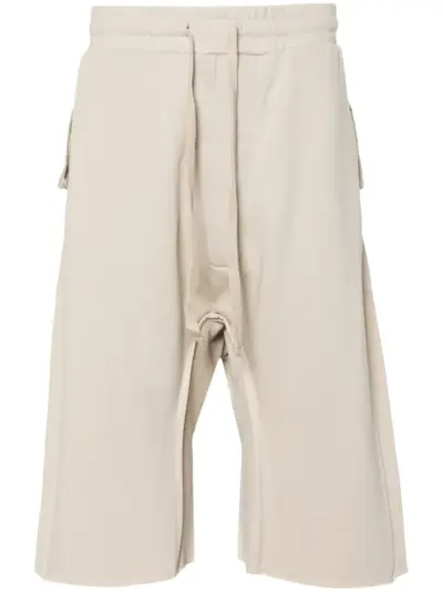 Thom Krom drawstring cotton track shorts - Neutrals