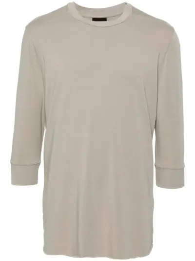 Thom Krom seam-detail T-shirt - Neutrals