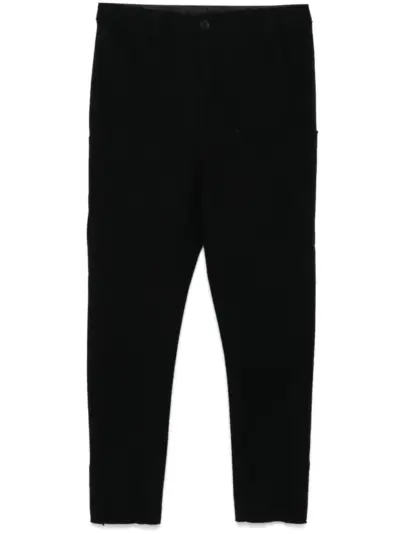 Transit boiled-wool chino trousers - Black