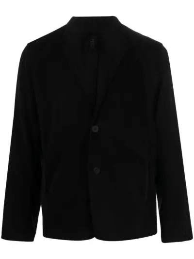 Transit single-breast notch-lapel blazer - Black