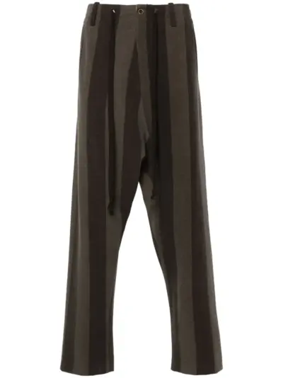 Uma Wang striped trousers - Brown