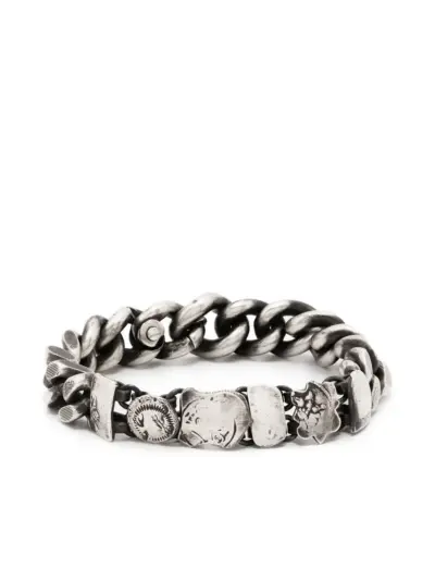 WERKSTATT:MÜNCHEN Memories curb-chain bracelet - Silver