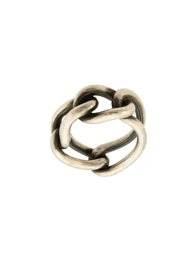 WERKSTATT:MÜNCHEN chain link ring - Silver