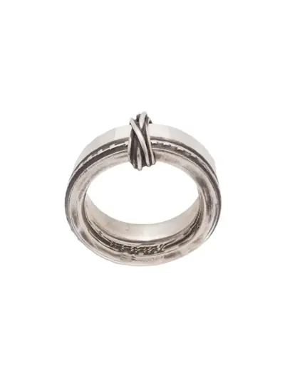 WERKSTATT:MÜNCHEN connected tape ring - Metallic