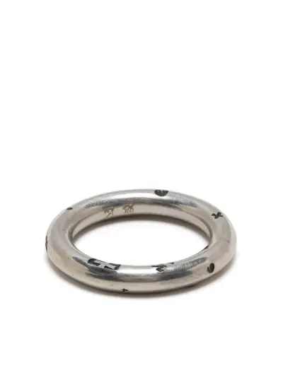 WERKSTATT:MÜNCHEN engraved sterling silver ring