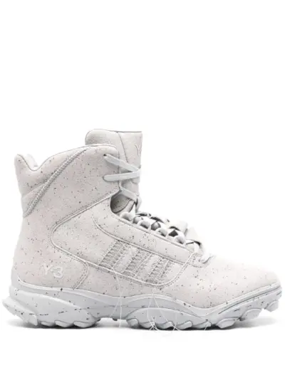 Y-3 GSG9 fringed leather sneakers - Grey