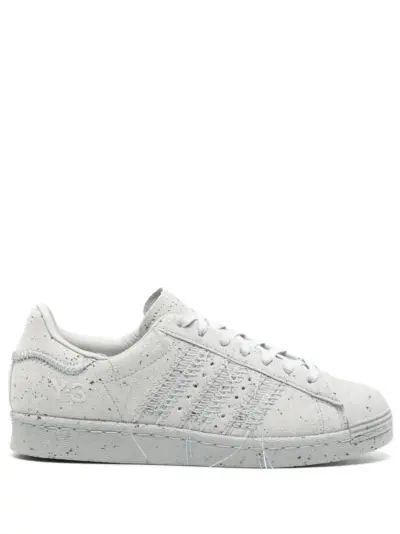 Y-3 Superstar exposed-seam suede sneakers - Grey